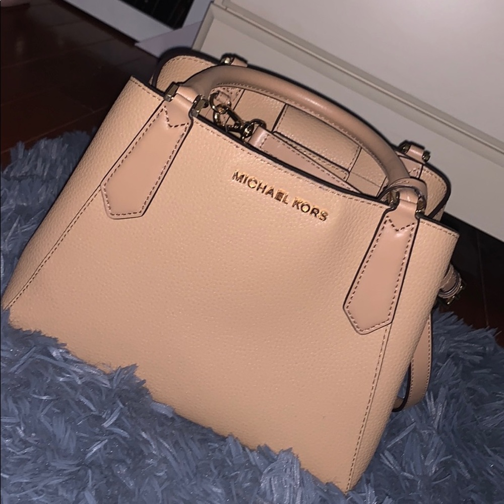 Tan michael kors small purse